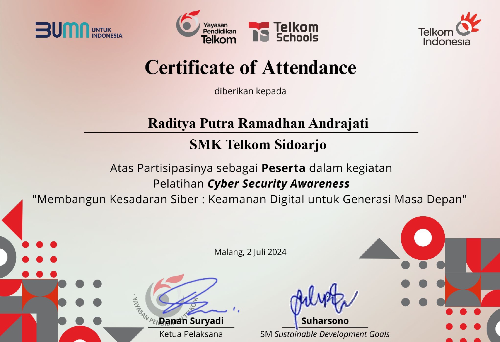 Certificate 3